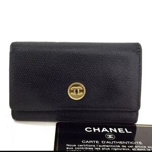 CHANEL BLACK KEY WALLET
